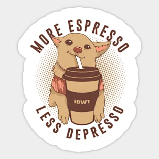 IDWT Espressodoggo Sticker